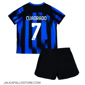 Inter Milan Juan Cuadrado #7 Kotipaita Lapsille 2023-24 Lyhythihainen (+ shortsit)